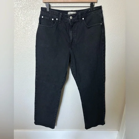 Madewell Black Straight-Leg Jeans - Picture 6 of 12